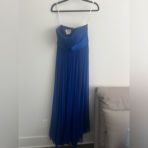 Marchesa Notte long blue gown
